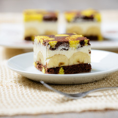 Vegane Bananencremeschnitten