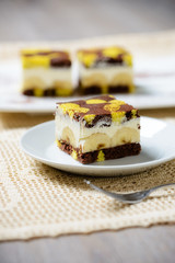 Vegane Bananencremeschnitten