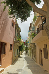 colorful old town of Rethymno is located in Crete