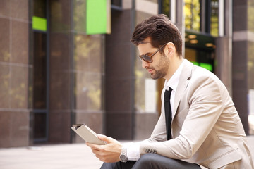 Modern businessman portrait