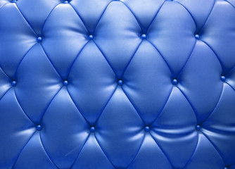 Blue blue upholstery leather as texture and pattern