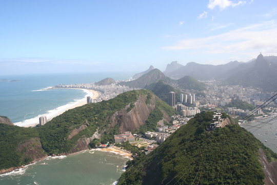 Copacabana from Sugarloaf Mountain, Rio de Janeiro, Brazil