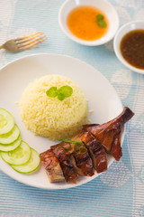 chinese bbq duck rice