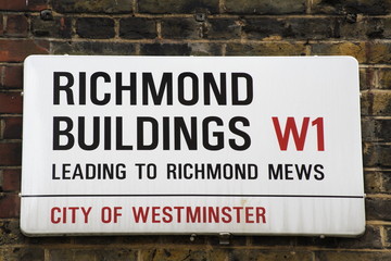 Richmond Buildings street sign