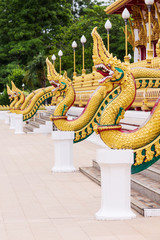 Fototapeta premium part of serpent wat nong wang,thai temple
