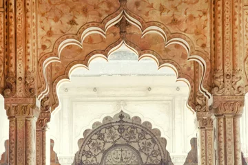 Foto auf Acrylglas Architectural of Lal Qila - Red Fort in Delhi, India, Asia © Rechitan Sorin