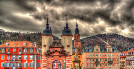 Entrance to Heidelberg from Karl Theodor Bridge - Germany