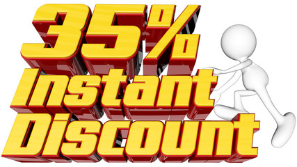 Instant 35 percent discount