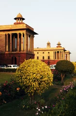 Fotobehang Indian Government buildings, Raj Path, New Delhi, India © Rechitan Sorin