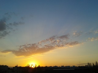 Puesta de sol en Valencia
