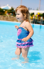 girl in the pool