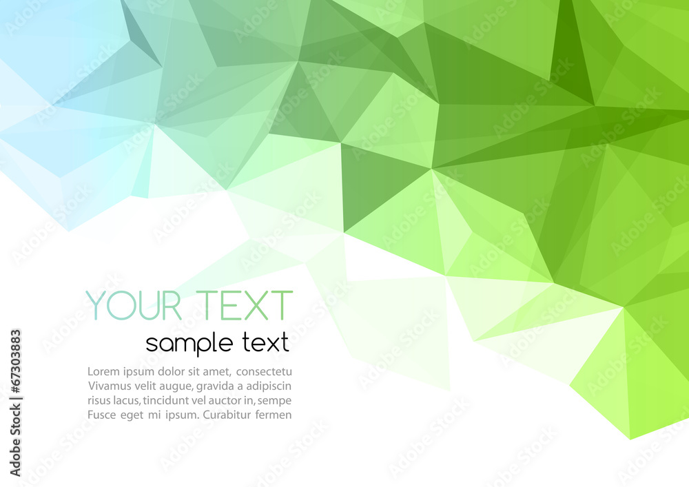 Fototapete vector abstract geometric background with triangle