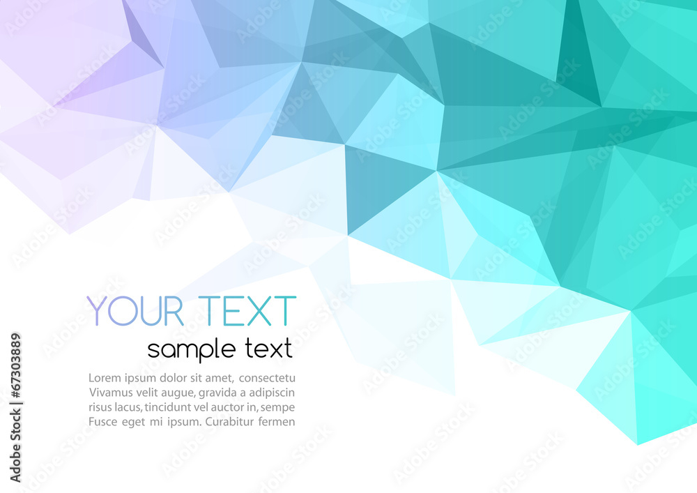 Poster vector abstract geometric background with triangle