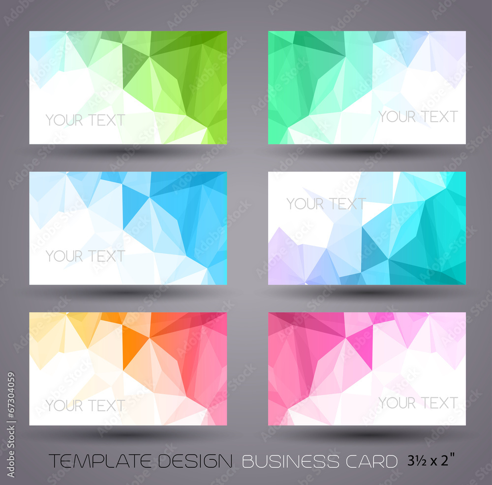 Fototapete vector abstract geometric background with triangle