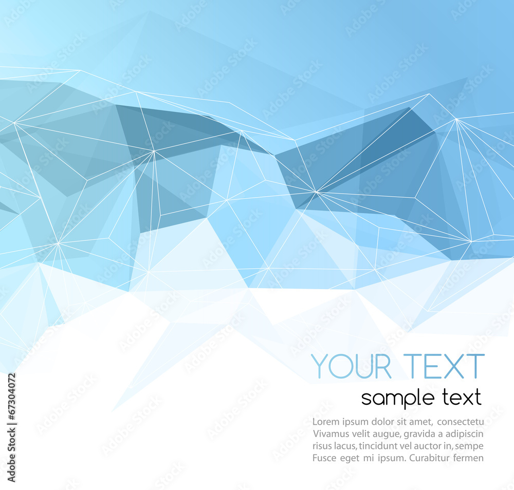 Wall mural vector abstract geometric background with triangle