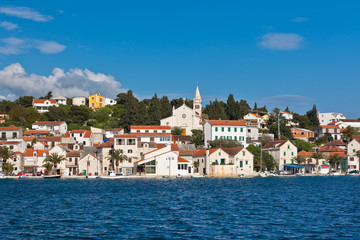 Fototapeta na wymiar Zaton is a small historic town in Croatia