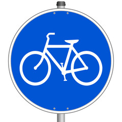 Fahrradweg Schild  #140709-svg07