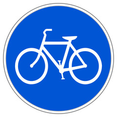 Fahrradweg Schild #140709-svg08
