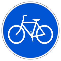 Obraz premium Fahrradweg Schild #140709-svg08