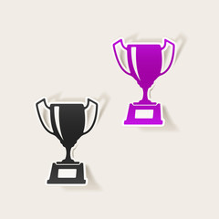 realistic design element: winner