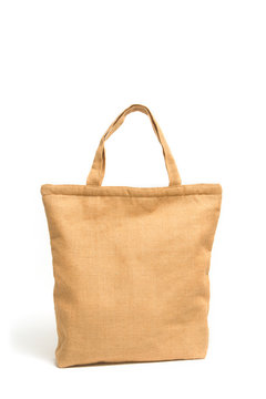 Shopping bag made out of recycled sack cloth