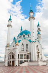 Naklejka na ściany i meble The Kul Sharif Mosque in Kazan Kremlin, Tatarstan, Russia