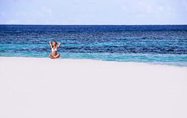 Having fun on the beach