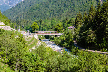 Canale d'Agordo, Belluno, Veneto, Italië, SS346
