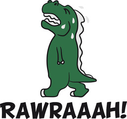 Weinender Trauriger Rawr Tränen T-Rex