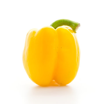 Yellow Pepper Isolated On White