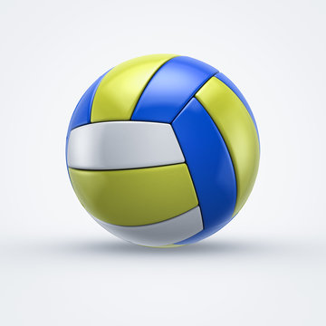 volleyball on white background