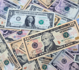 １０ドル　米ドル紙幣