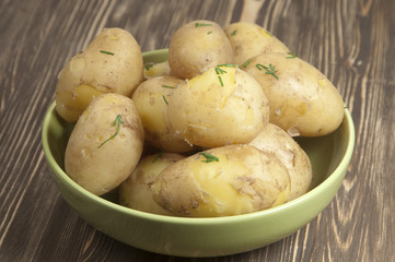 Boiled Young potatoes