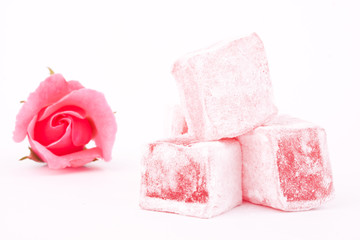 turkish delight with rose flavour