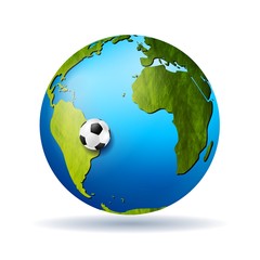 Concept soccer vector background