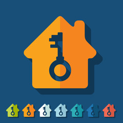 Flat design: house