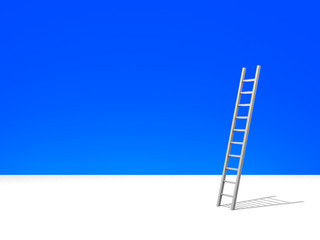 Conceptual image - ladder in the sky