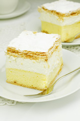 Cream and custard pastry