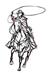 cowboy illustration