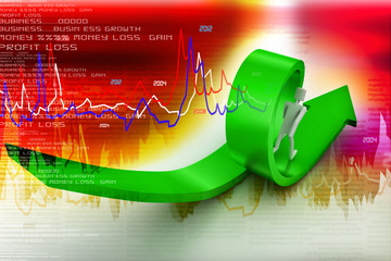 Bend arrows with man