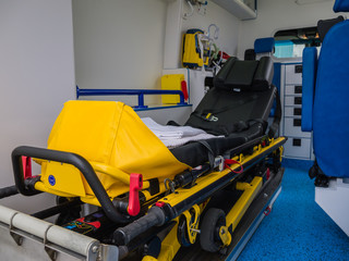 Interior of Dutch ambulance