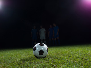 soccer players duel