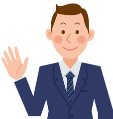 ビジネスマン　挨拶