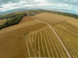 Fototapeta na wymiar rural aerial view
