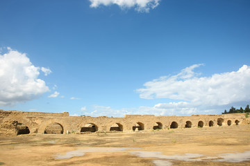 Roman aqueduct arches near Carthage