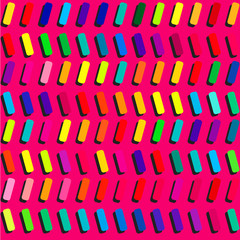 Fototapeta premium Bright blocks geometric vector background.