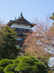 Fototapeta premium Takashima Castle in Suwa, Nagano, Japan