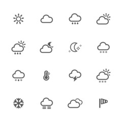 Weather icons set.