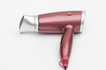 hairdryer on the white background