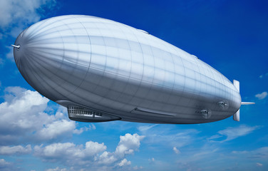 Fototapeta na wymiar Luftschiff, Zeppelin am Himmel